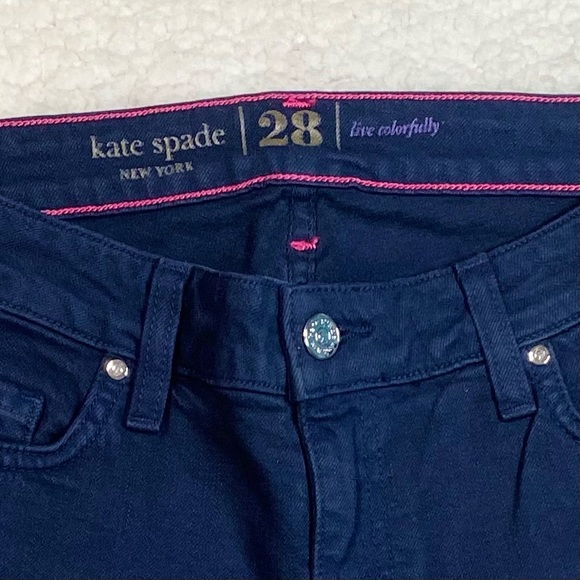💕HP💕 NWOT Kate Spade Live Colorfully Ankle Zip Skinny Jeans
Size 28 6/Small - Picture 4 of 14